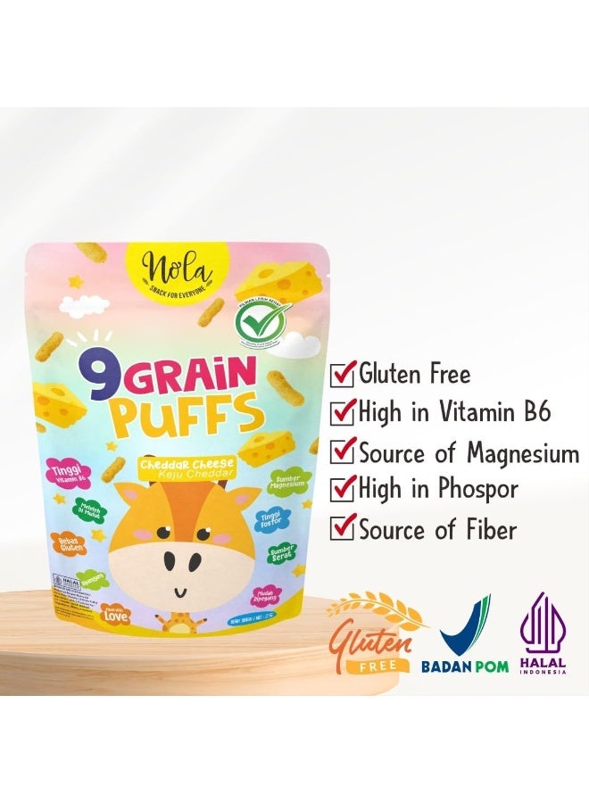 Nola - Gluten Free Puffs with 9 Grains & Cheddar Cheese 25g - Image 3